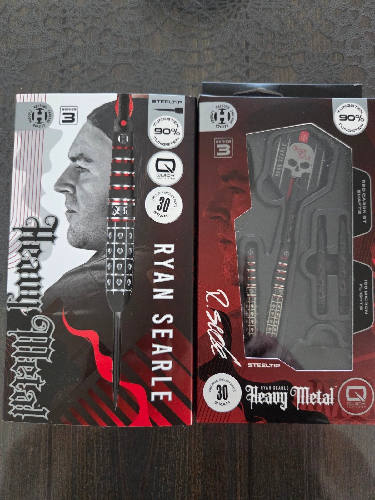 Harrows Ryan Searle Heavy Metal Darts - 30 gram, Ophalen of Verzenden, Nieuw, Pijlen