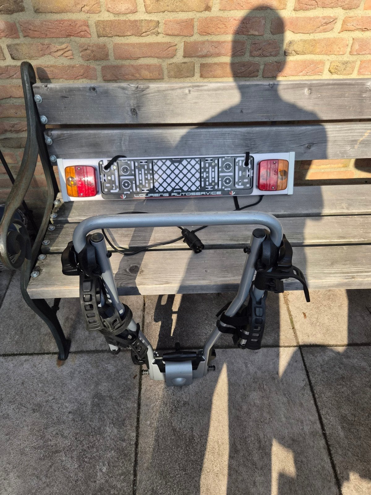 Thule Fietsendrager voor Trekhaak - Inclusief Lichtbalk, Ophalen, 2 fietsen, Gebruikt, Trekhaakdrager