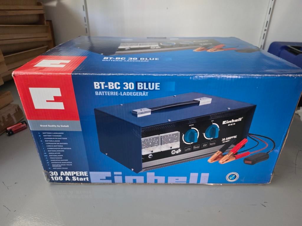 Einhell BT-BC 30 Blue Acculader 30A / Booster 100A Nieuw, Ophalen of Verzenden, Nieuw