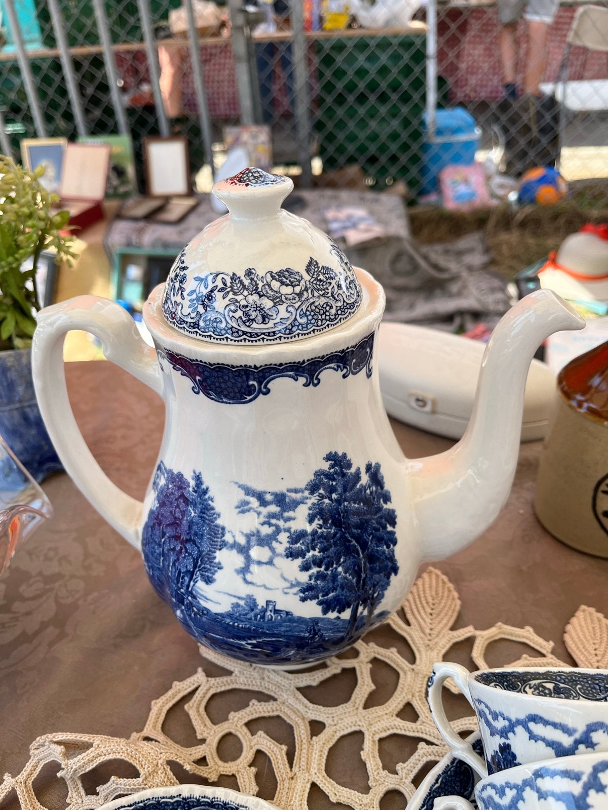 Olde England Royal Tudor Ware Staffordshire theepot servies, Ophalen of Verzenden