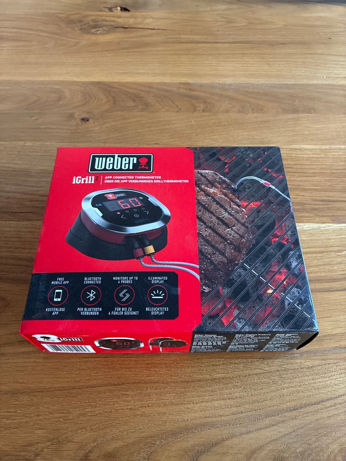 Nieuw: Weber iGrill 2 App-gestuurde Grillthermometer, Tuin en Terras, Ophalen of Verzenden, Nieuw