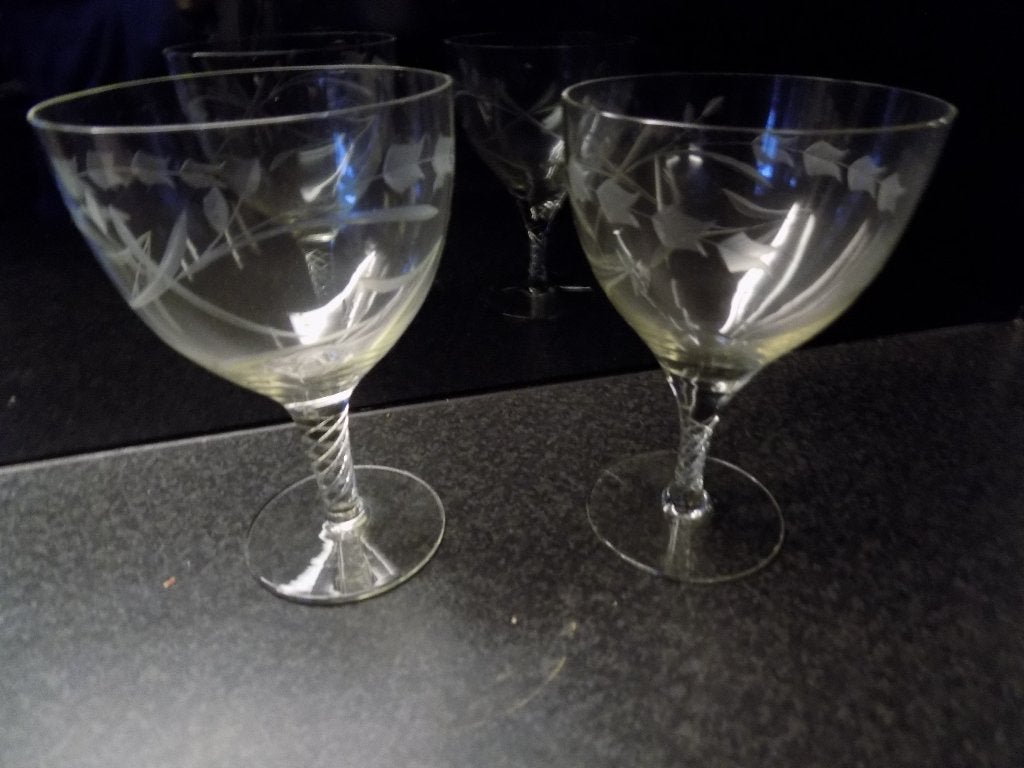 Glas Sierbokaal dessertglas met decoratieglas bokaal, Ophalen, Zo goed als nieuw, Glas