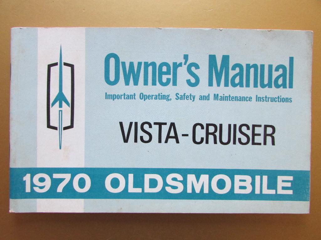 1970 Oldsmobile Vista-Cruiser owner's manual, Engels, Ophalen of Verzenden