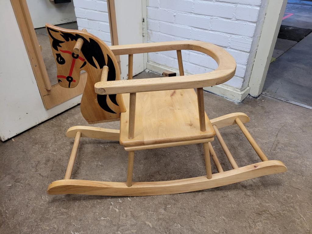 Houten Schommelpaard, Ophalen, Gebruikt, Jongen of Meisje