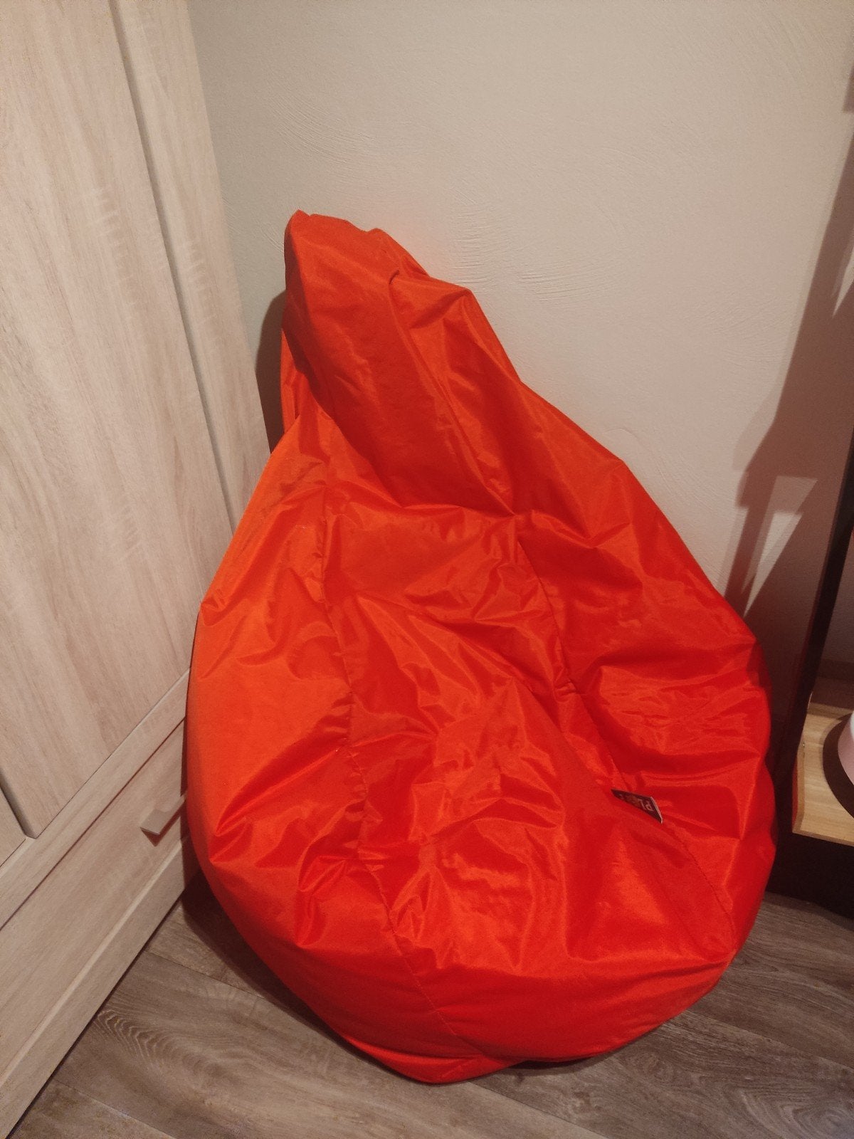 ploff zitzak rood., Huis en Inrichting, Zitzakken, Ophalen, Gebruikt, Rood
