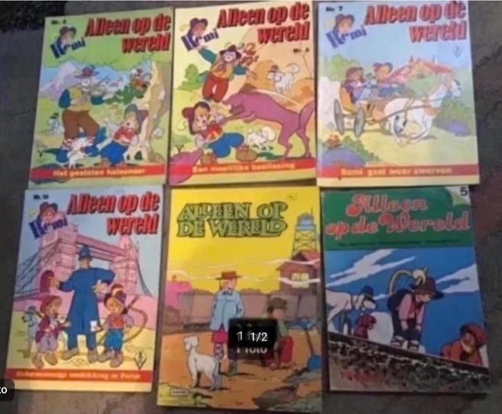 6 uitgaves alleen op de wereld ( Remi) naar Hector Malot, Boeken, Meerdere stripboeken, Ophalen of Verzenden, Gelezen