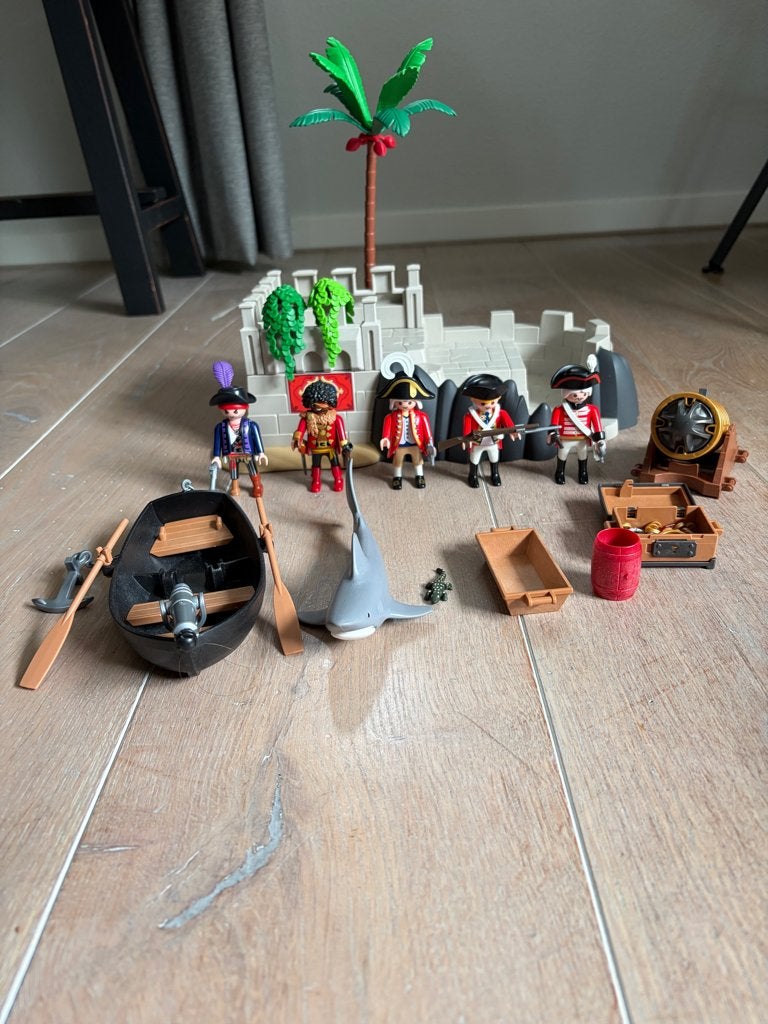 Playmobil piraten vesting 70413, Pirates, Complete set, Ophalen of Verzenden, Zo goed als nieuw