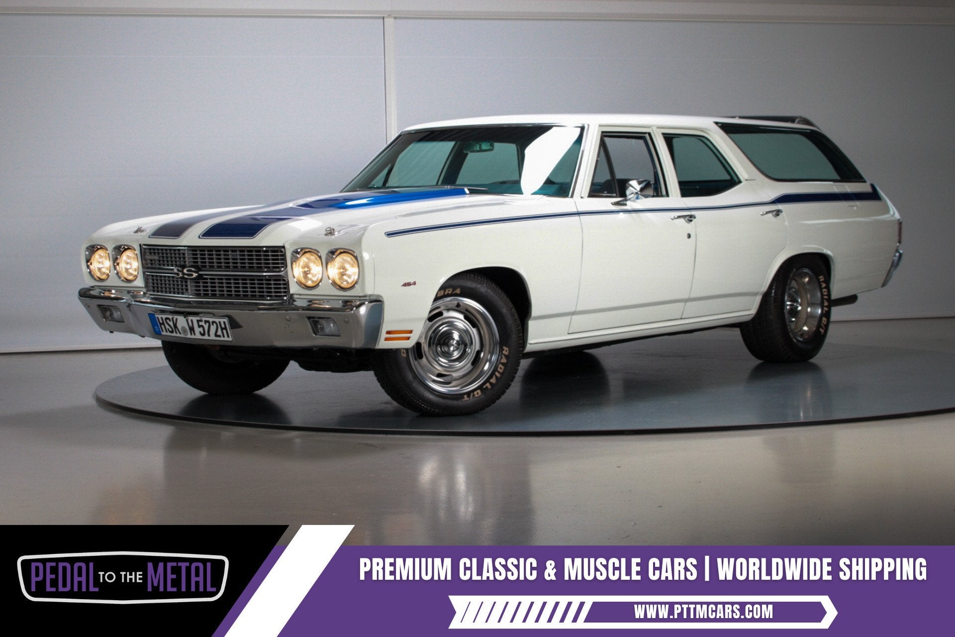 1970 Chevrolet Chevelle SS 454 Station Wagon |8-Seater, Auto's, Automaat, Achterwielaandrijving, 8 stoelen, Chevrolet