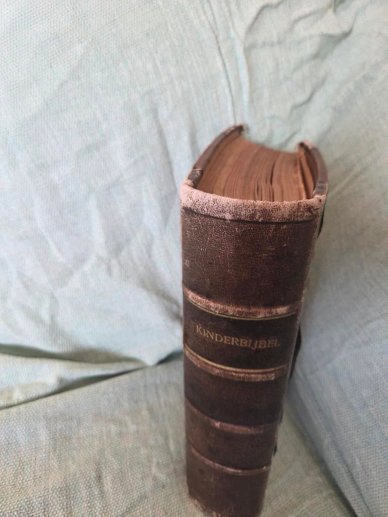 Vintage Kinderbijbel - W. Andringa Gzn. - Geen goede staat, Antiek en Kunst, Antiek | Boeken en Bijbels, Ophalen of Verzenden