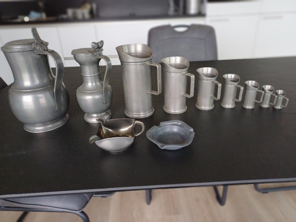 Verzameling 90% engeltjes tin in perfecte staat., Ophalen
