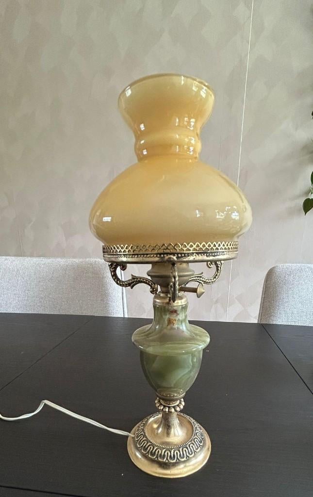 Franse vintage elektrische tafellamp, Ophalen of Verzenden