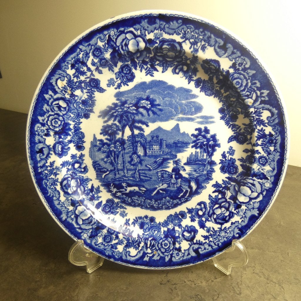 PR - Amazone - blauw bord [2047], Antiek en Kunst, Ophalen of Verzenden