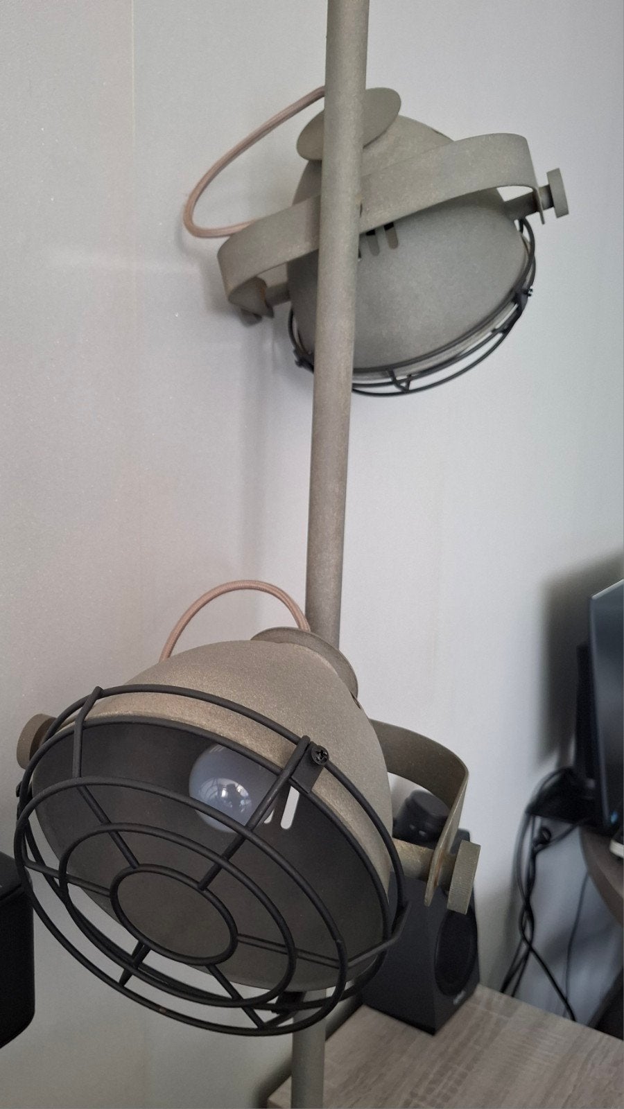 Af te halen zware kwaliteit metalen vloerlamp, Ophalen, Nieuw, E27 (groot), 150 tot 200 cm