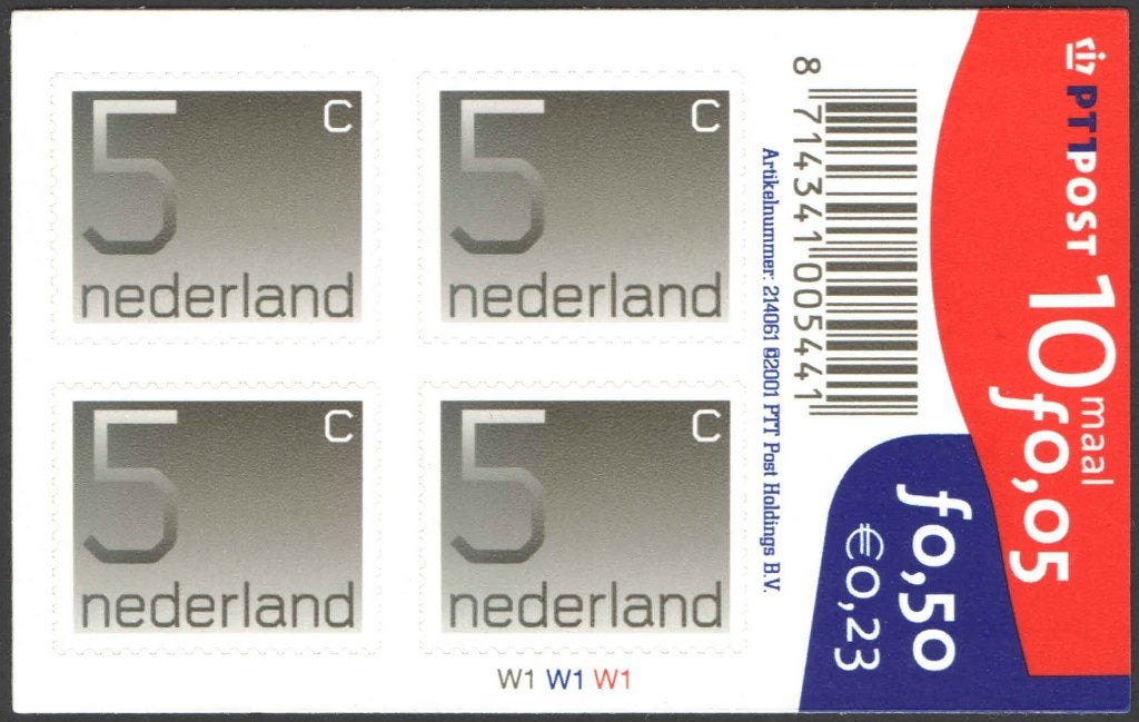Nederland NVPH nr V1108 postfris Crouwel 2001, Ophalen of Verzenden, Na 1940, Postfris
