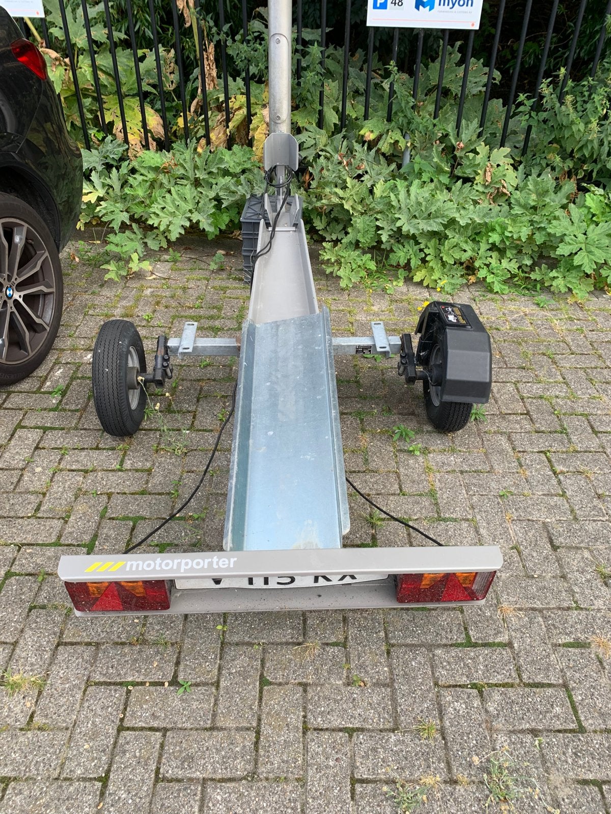 Motorporter scooter motor aanhanger- spatbord ontbreekt, Ophalen, Gebruikt