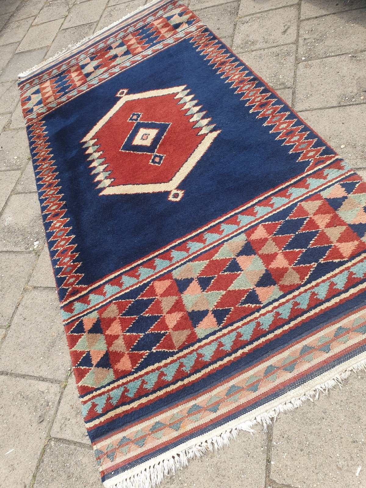 Perzisch tapijt Gabeth 230x105 cm, Gebruikt, 100 tot 150 cm, Blauw, 200 cm of meer