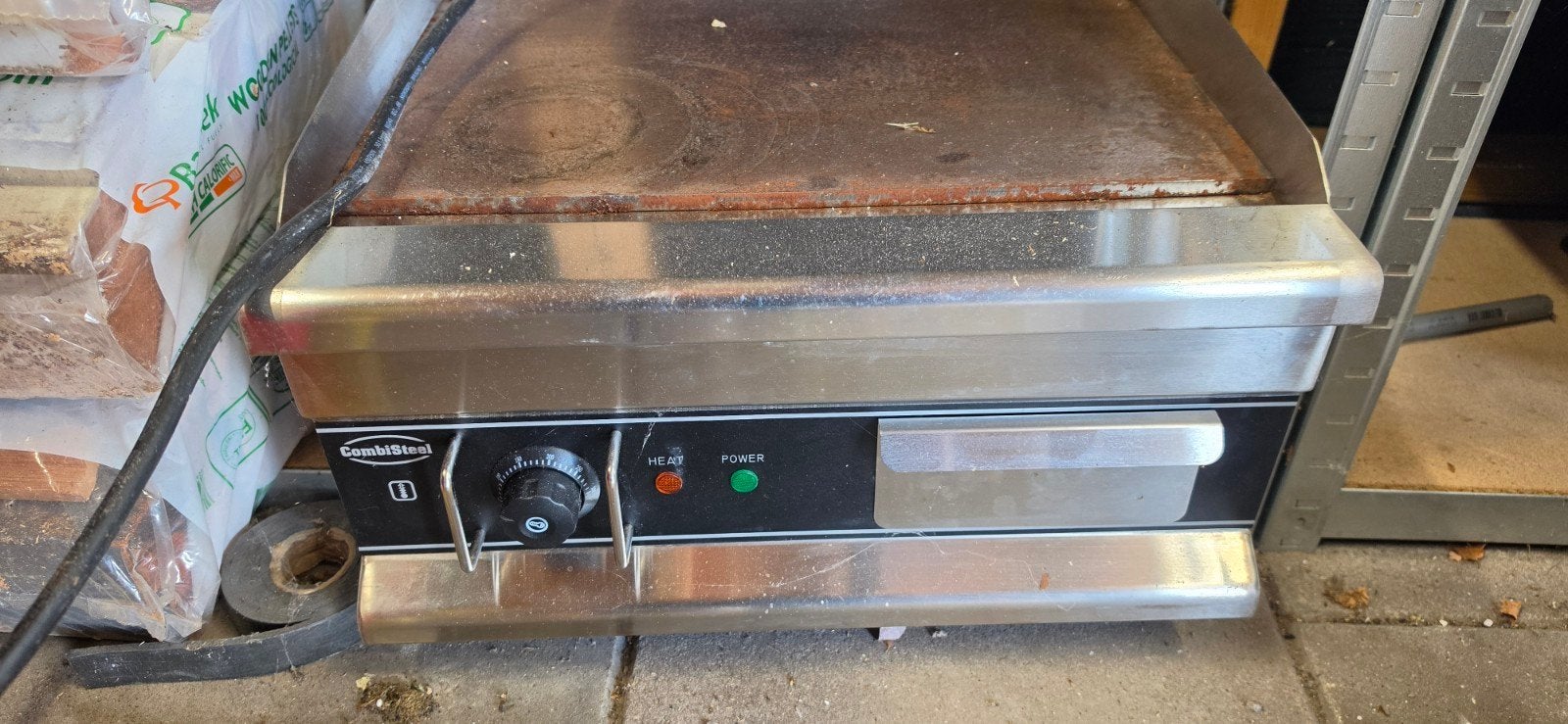 combisteel bakplaat, Witgoed en Apparatuur, Grillplaten, Ophalen of Verzenden, Gebruikt