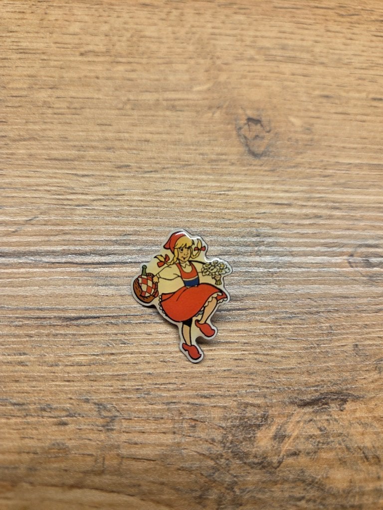 Efteling pin roodkapje EPP5, Ophalen of Verzenden, Gebruikt, Button of Speldje