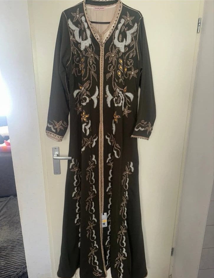 Prachtige Marokkaanse Takshita Jurk - Hajar Paleis, Kleding | Dames, Jurken, Maat 42/44 (L), Nieuw, Ophalen of Verzenden, Onder de knie