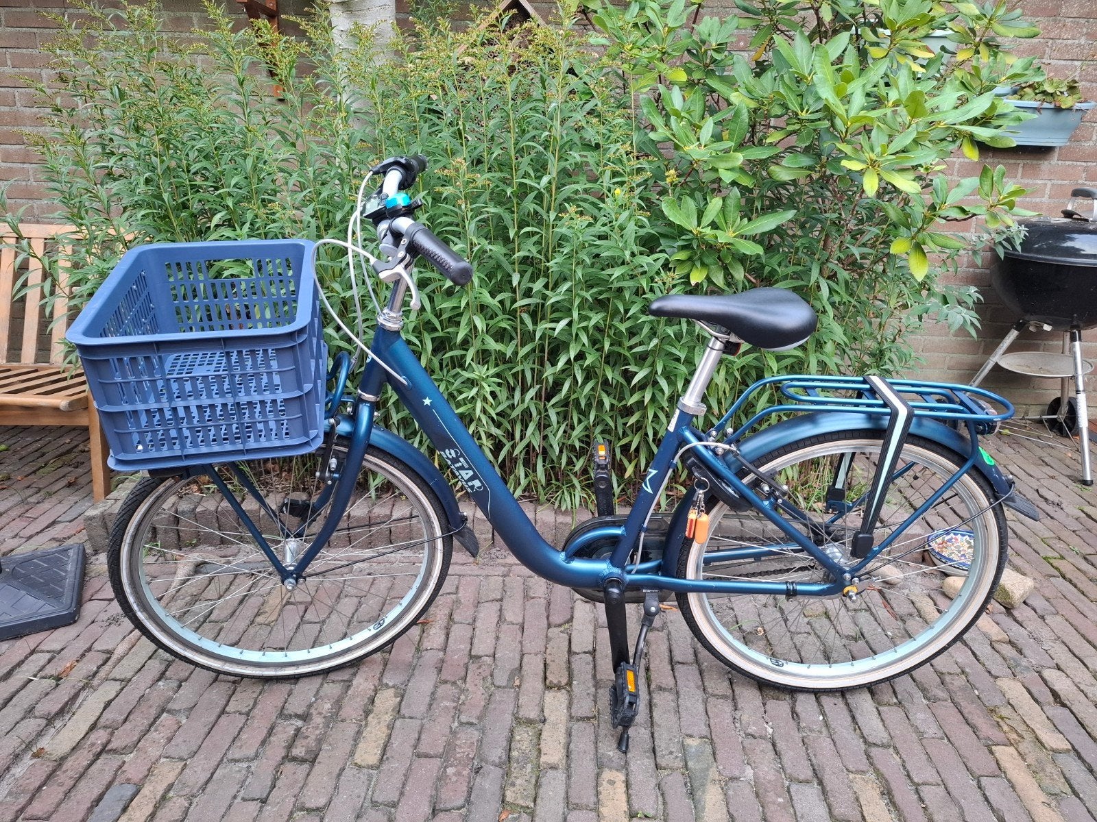 Batavus Star 24 inch fiets met krat, Ophalen, Gebruikt