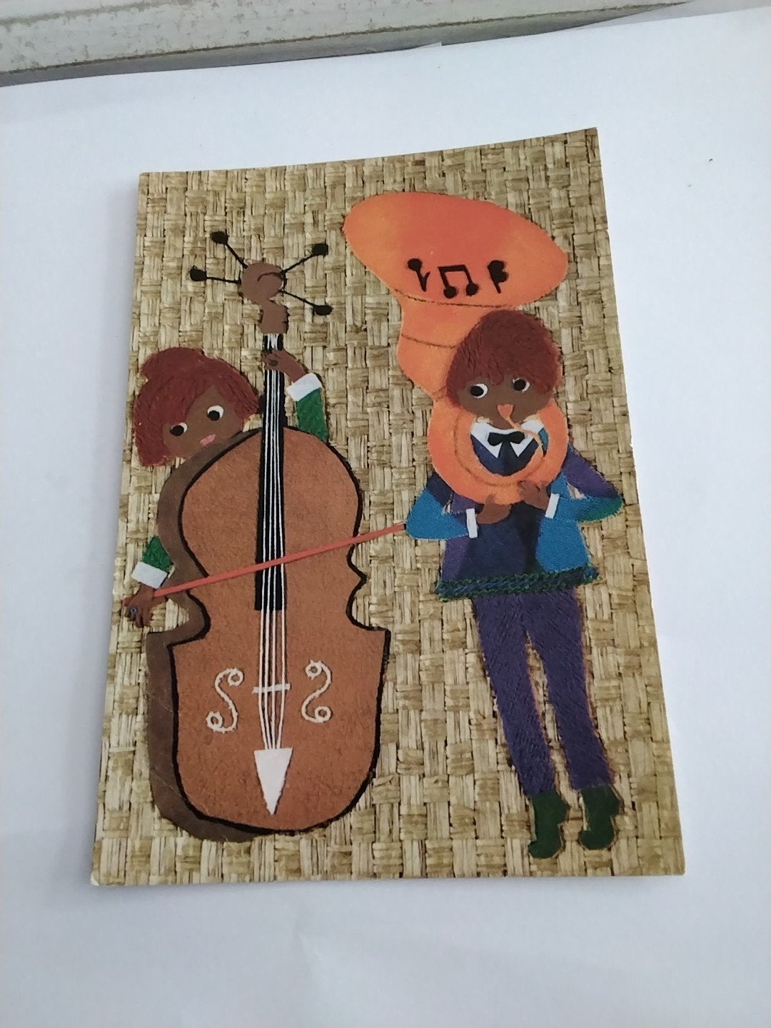 Vintage Ansichtkaart Muzikanten - Ontwerp Tim Soeter, Ophalen of Verzenden, 1960 tot 1980, Gelopen