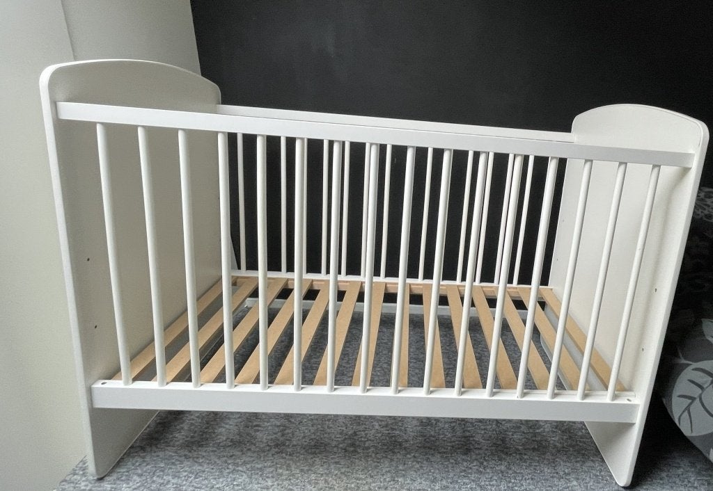 Baby - kinderledikant wit 60 x 100 cm, Ophalen, Gebruikt, Ledikant
