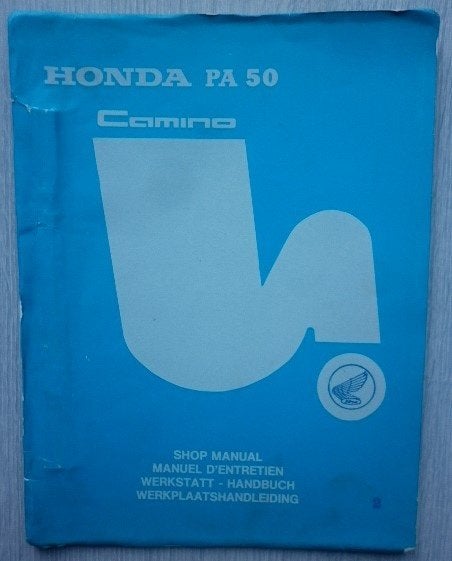 Honda PA 50 Camino werkplaatsboek (1120z) bromfiets, Verzenden, Zo goed als nieuw