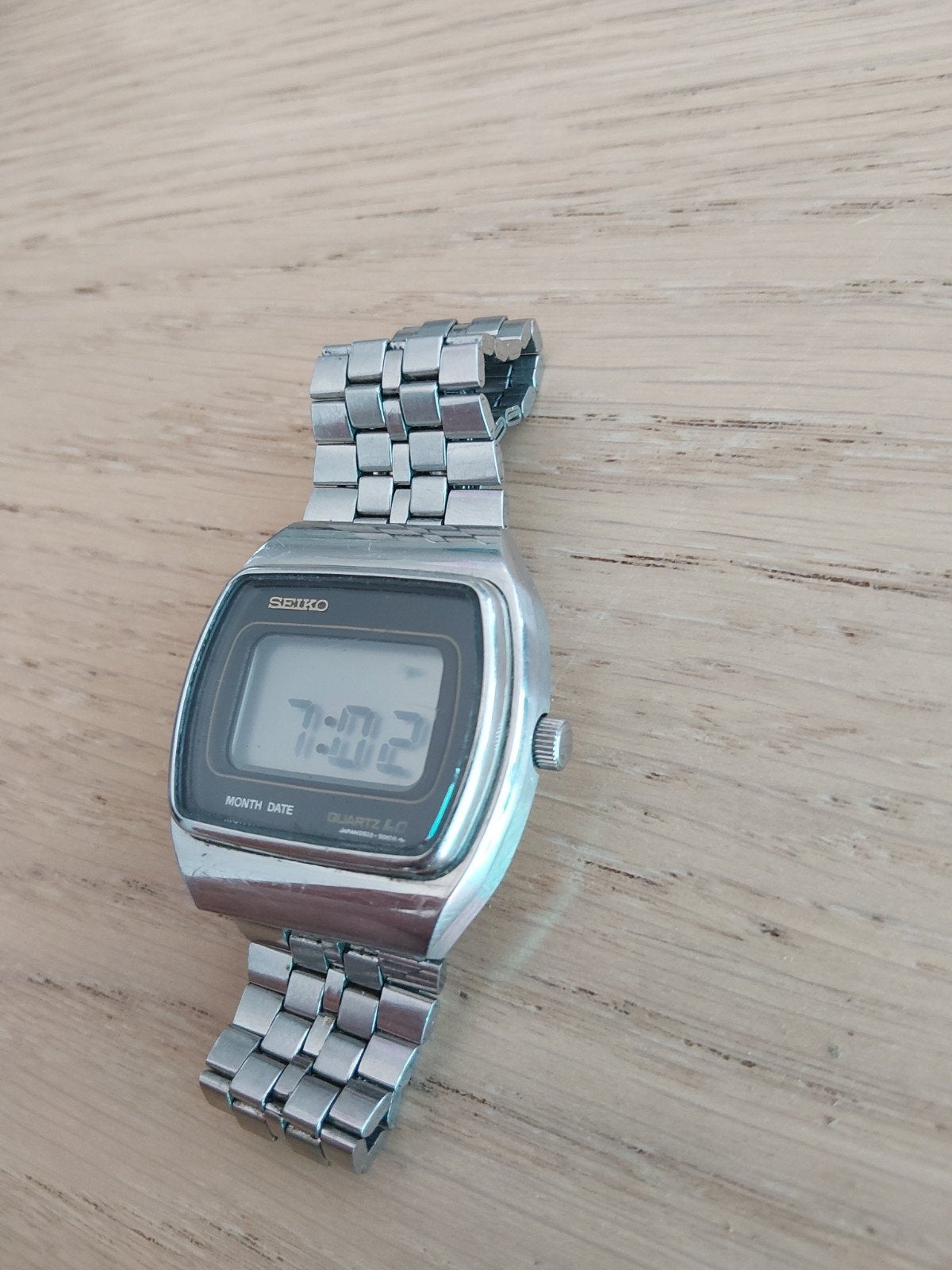 Seiko 0532-6019 Vintage Digitaal Horloge - Nette Staat, Gebruikt, Staal, Polshorloge, Ophalen of Verzenden