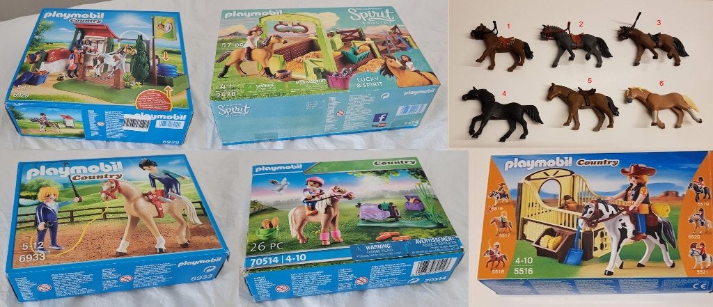 Playmobil paarden 5516, 6929, 6933, 9478, 70514, Ophalen of Verzenden