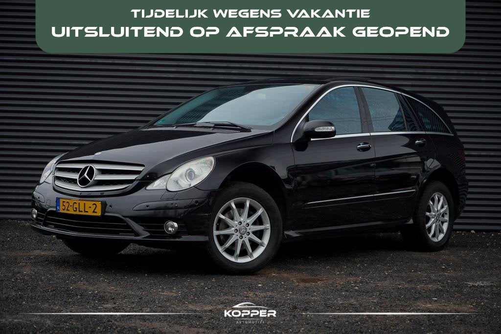 Mercedes-Benz R-klasse 280 6p / Aut / Trekhaak / Pano / Clim, Auto's, Automaat, Achterwielaandrijving, Zwart, Leder en Stof