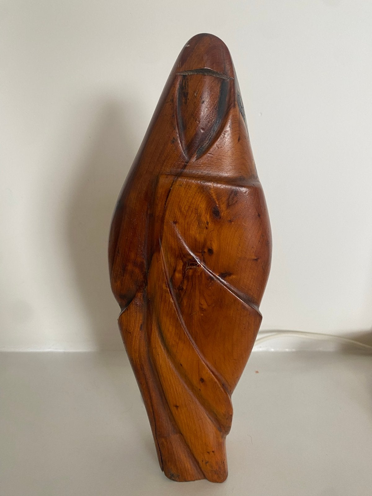 thuyahouten Sculptuur - Abstracte Vorm - 26 cm Hoog, Antiek en Kunst, Ophalen of Verzenden, Handgemaakt, 20 - 50 cm, Beeld