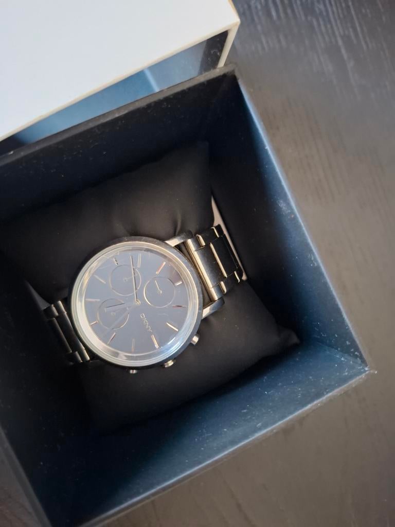 DKNY horloge in originele verpakking, Staal, DKNY, Polshorloge, Ophalen of Verzenden