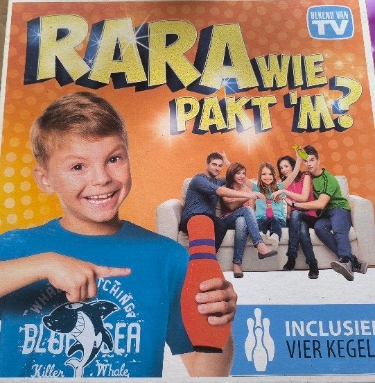 Rara Wie Pakt 'm! - Leuk familiespel voor kinderen, Ophalen of Verzenden, Gebruikt, Jongen of Meisje