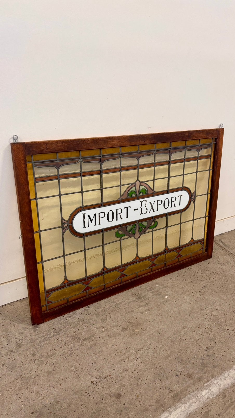 Glas in Lood raam Import Export 117 x 80 cm, Ophalen