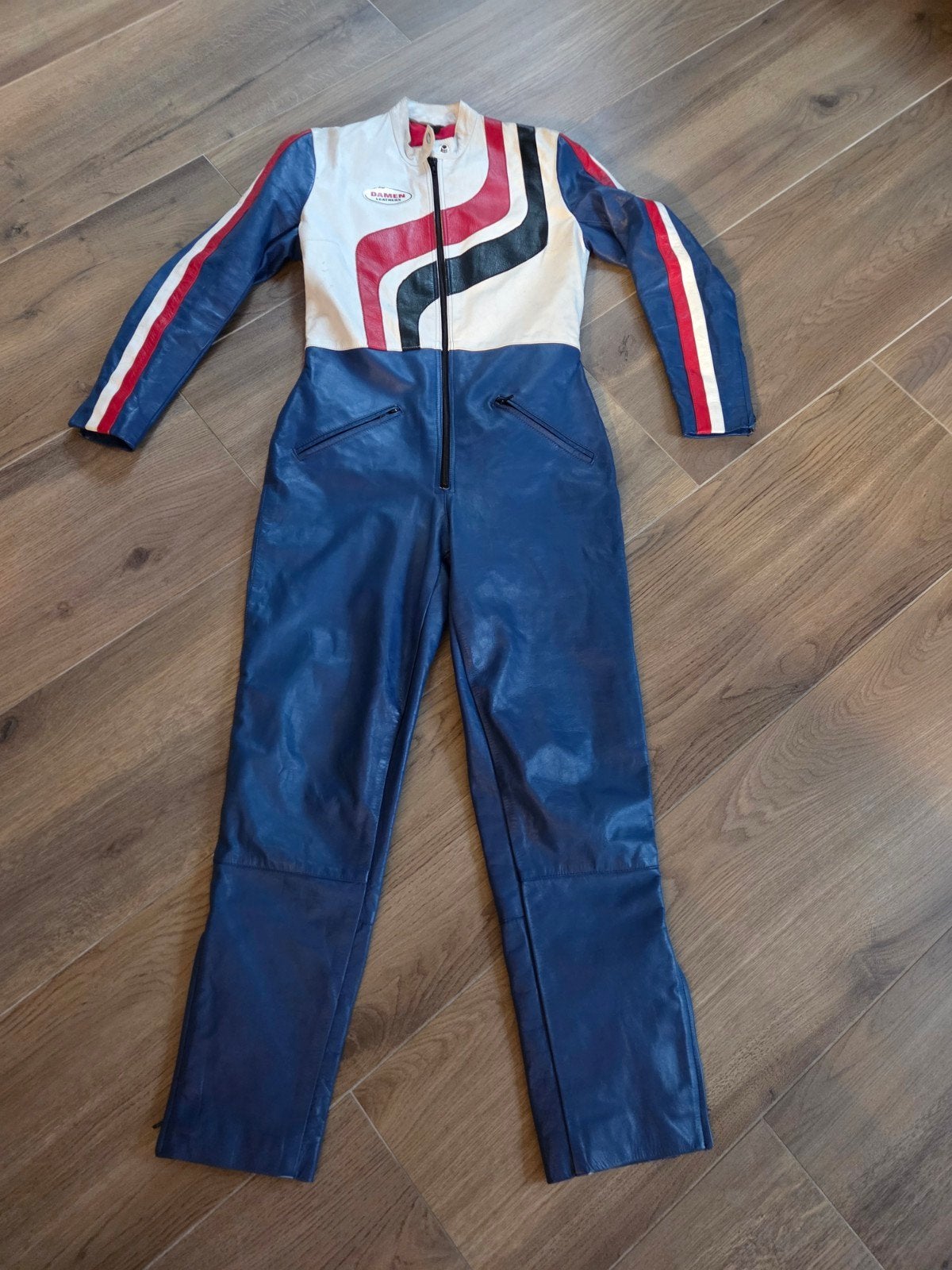 Damen Leathers Vintage Leren Motor Overall, Motoren, Damen Leathers, Ophalen of Verzenden, Overall, Dames