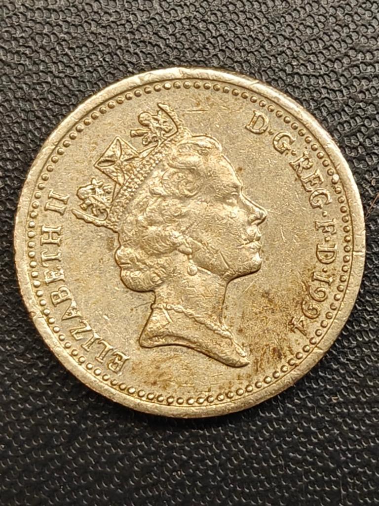 Britse One Pound Munt 1994 - Schotse Leeuw, Ophalen, Losse munt