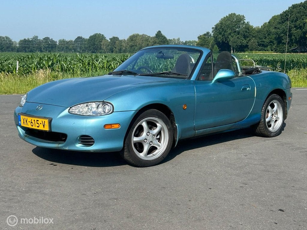 Mazda MX-5 1.6i RHD CrystalBlue, Auto's, Mazda, Bedrijf, Te koop, MX-5, ABS, Airbags, Alarm, Centrale vergrendeling, Elektrische buitenspiegels