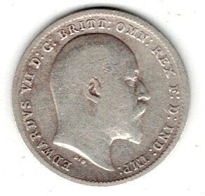 26-1774 Engeland 3 pence 1903, Ophalen of Verzenden, Overige landen, Losse munt, Zilver