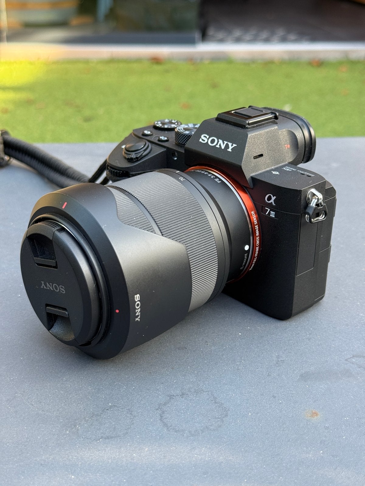 Sony Alpha A7 III Systeemcamera met 28-75mm lens, Audio, Tv en Foto, Ophalen, Beeldstabilisatie, Zo goed als nieuw, 4 t/m 7 keer