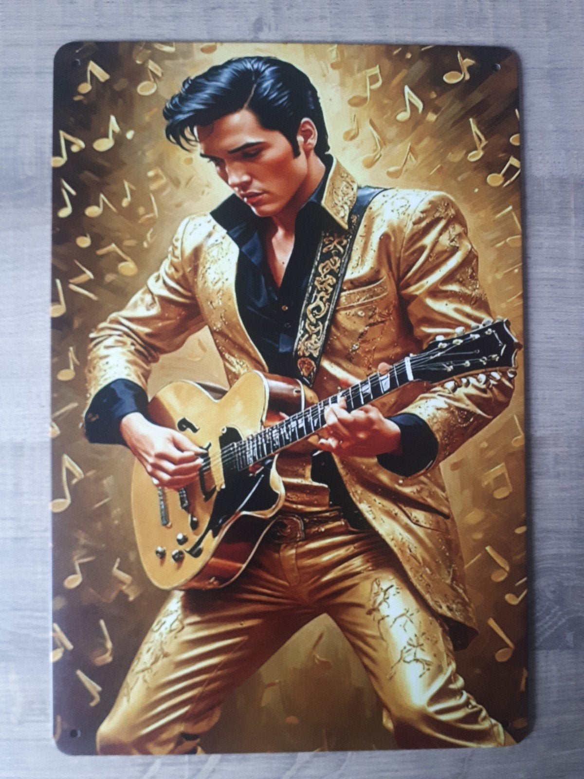 Elvis Presley 20x30 cm Metalen Reclamebord, Verzenden, Nieuw, Poster, Artwork of Schilderij