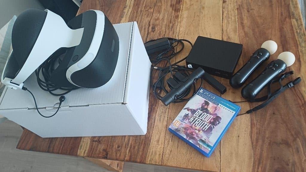 PS VR - Playstation VR 1 Headset & Move Controller, Spelcomputers en Games, Virtual Reality, Ophalen of Verzenden, Zo goed als nieuw