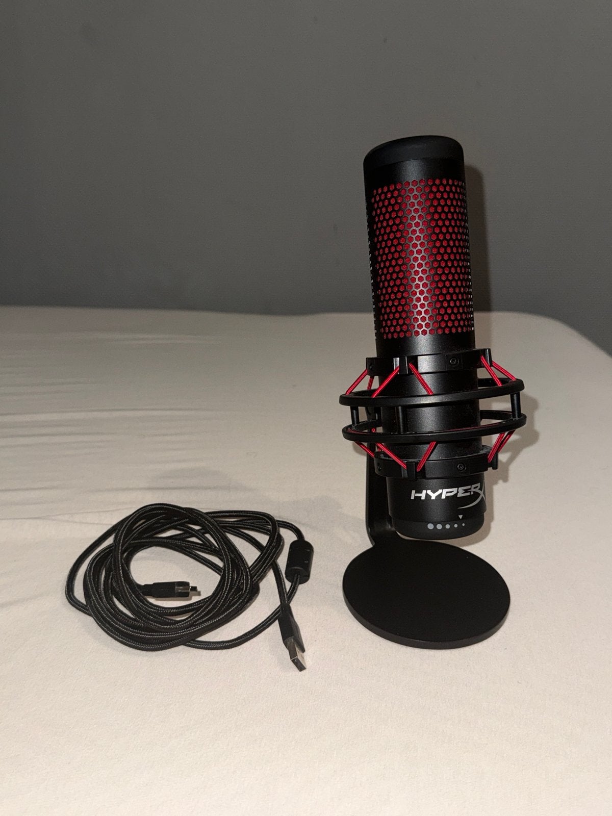 HyperX Quadcast USB Microfoon, Muziek en Instrumenten, Microfoons, Ophalen of Verzenden, Zo goed als nieuw, Studiomicrofoon