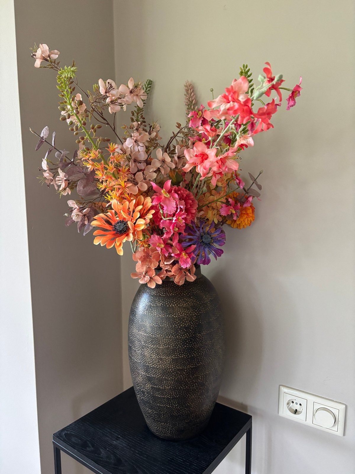 Boeket zijdebloemen ZGAN, Ophalen of Verzenden, Zo goed als nieuw