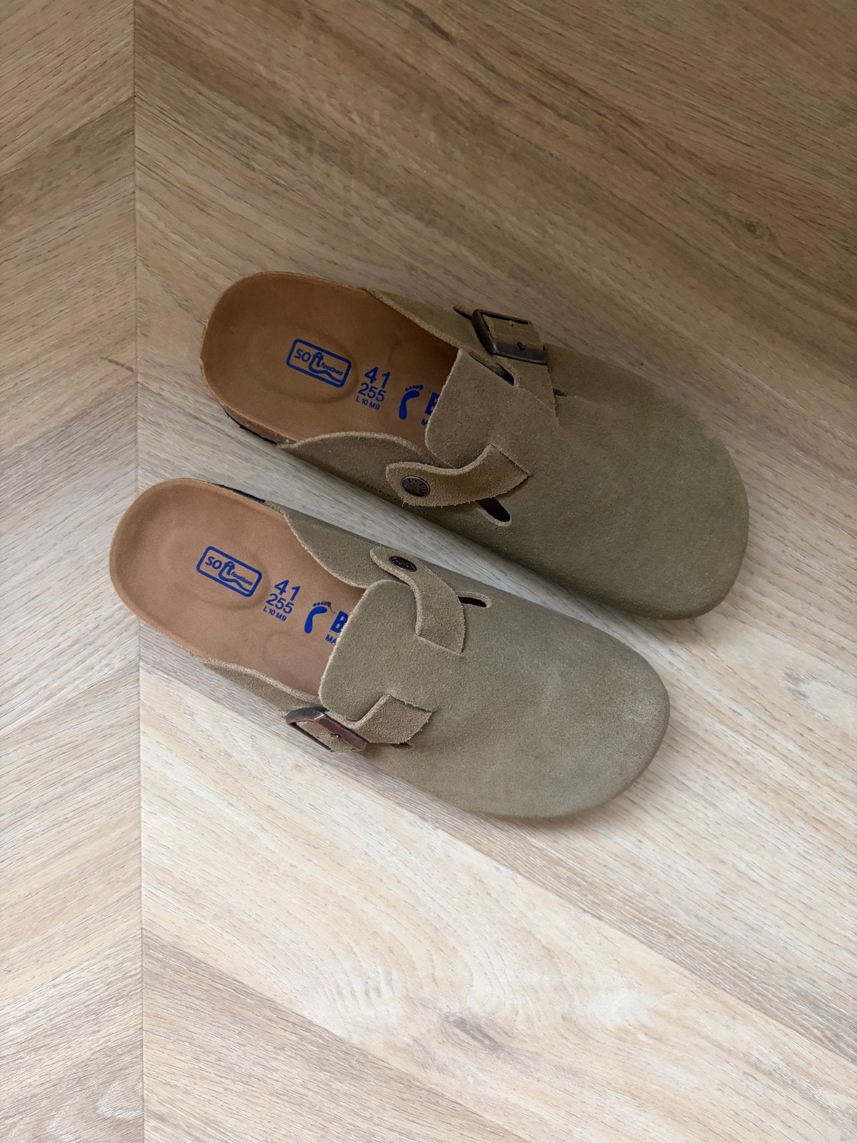 Birkenstock Boston taupekleur - nieuw zonder prijskaartje, Bruin, Instappers, Nieuw, Ophalen of Verzenden