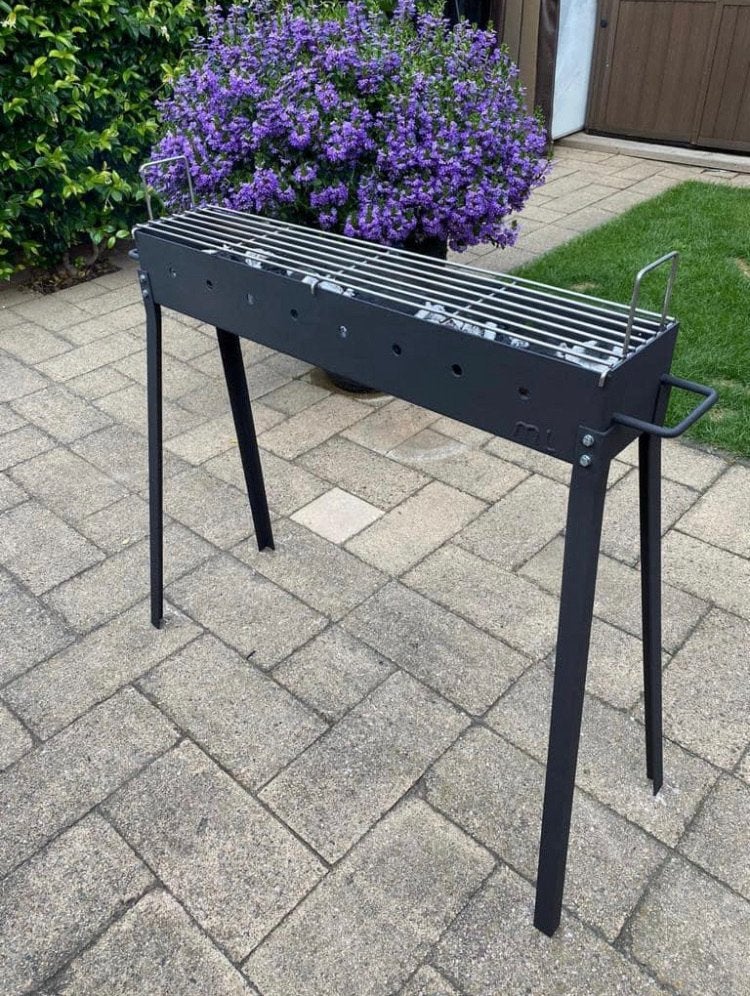 Échte Indonesische Saté houtskool Barbecue RVS ROOSTER! C, Ophalen of Verzenden, Nieuw, Met accessoires