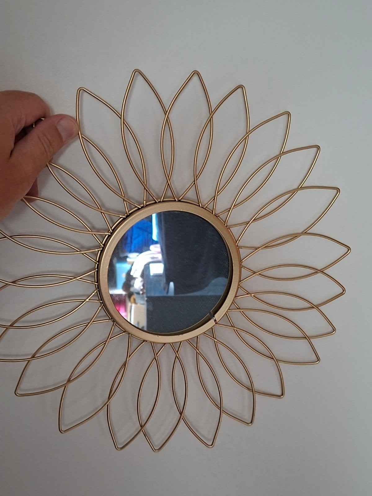 Leuk goud spiegeltjes, Huis en Inrichting, Minder dan 50 cm, Rond, Ophalen of Verzenden, Zo goed als nieuw
