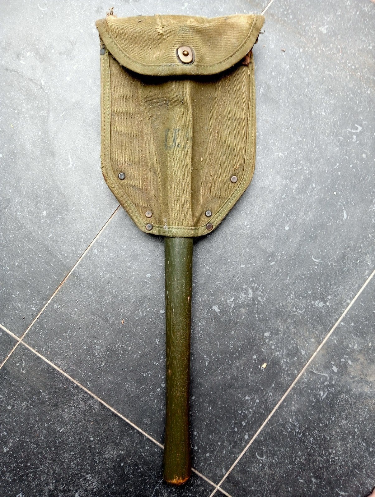 USA Pioneer Schep met originele hoes - Topstaat, Ophalen of Verzenden, Landmacht, Amerika