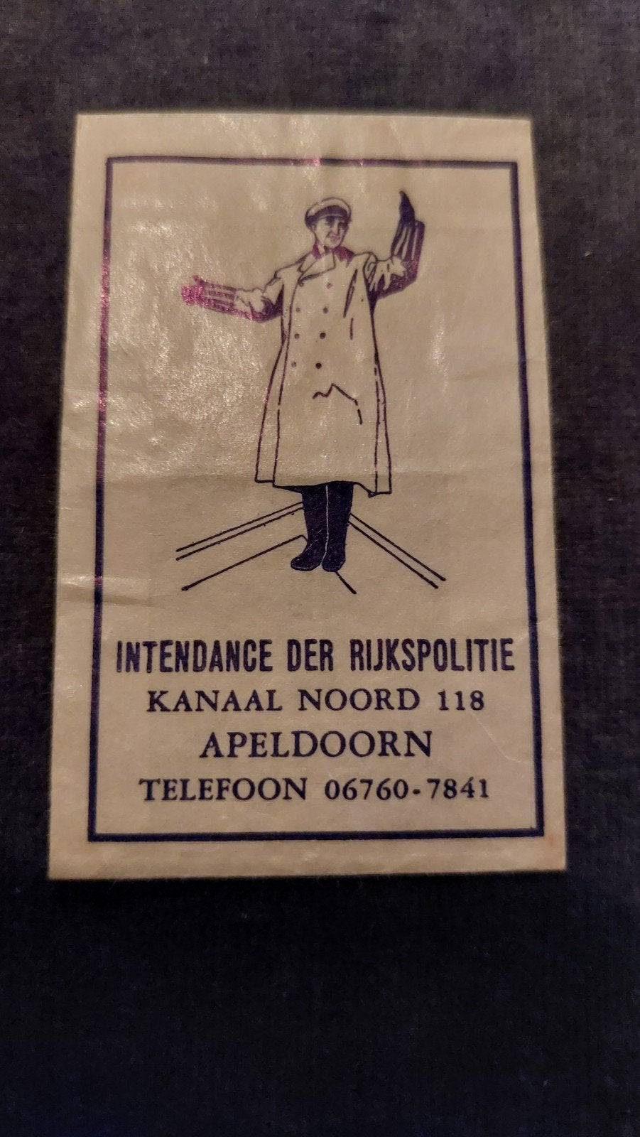 Apeldoorn, intendance der rijkspolitie, Verzenden, Nederland