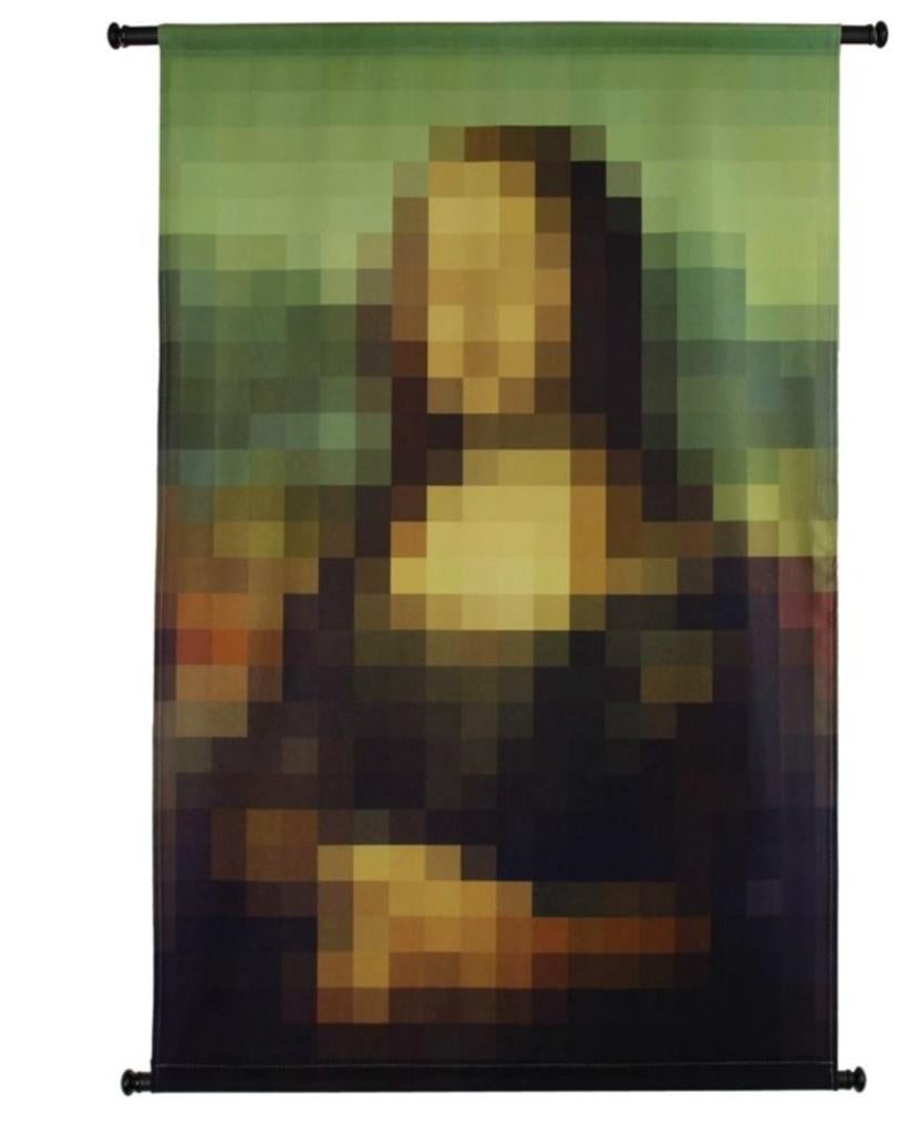 Wandkleed Mona Lisa pixel, Ophalen