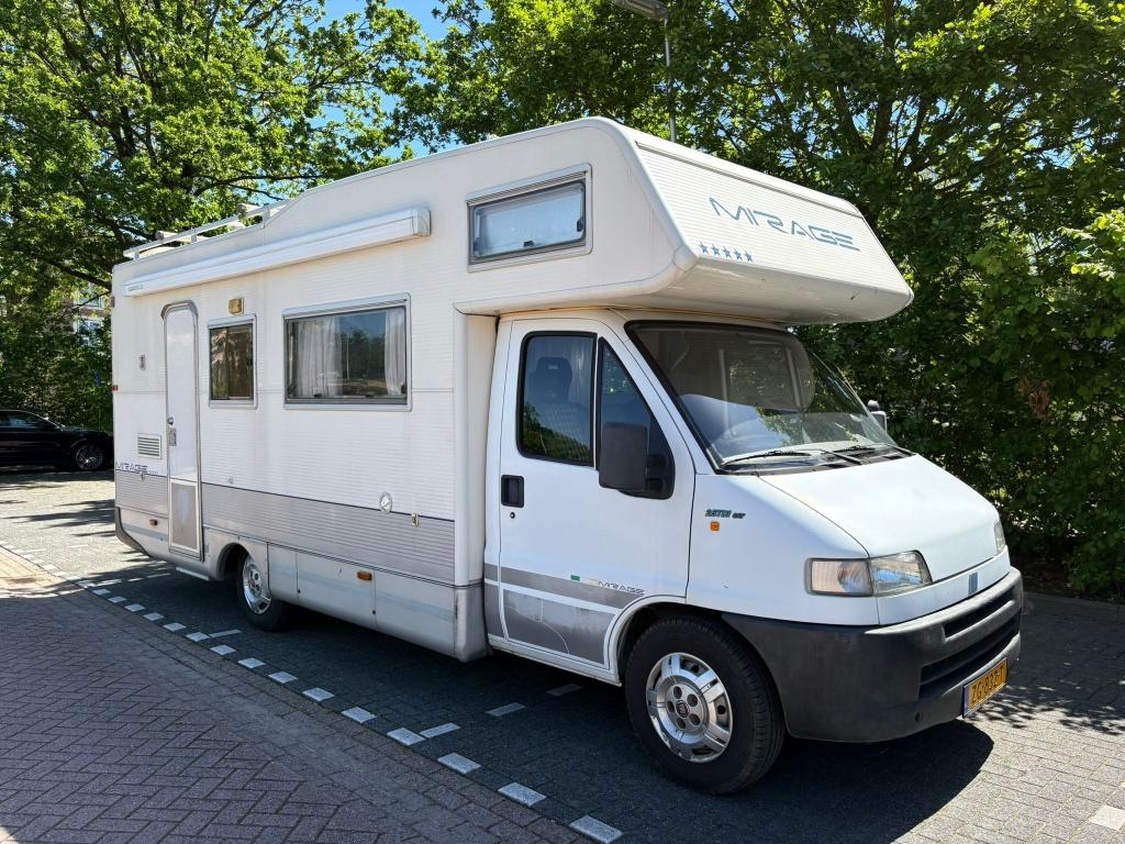 FIAT Ducato Camper 2.5 Mirage 7persoons | Alkoof | 94.000km, Caravans en Kamperen, Campers, Koelkast, Chemisch toilet, Alkoof